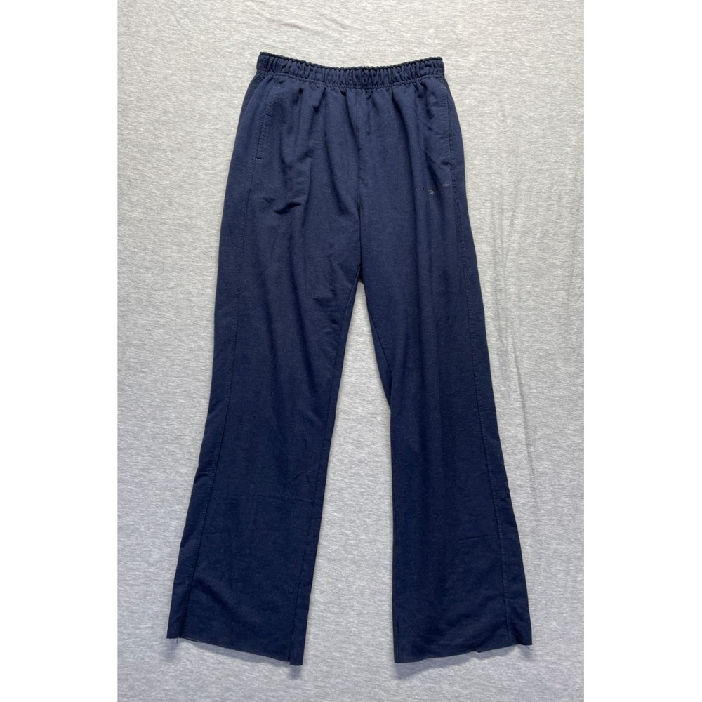 Eddie Bauer Sweatpants Womens‎ Medium Navy Rayon Stretch Wide Leg Elastic Waist